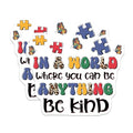 (2 Pack) Kindness Inspirational Stickers - Motivational Quotes - Colorful Design - 5" On Longest Side - Sticks to Smooth Flat Surfaces - Made in USA - BMCS8428