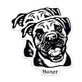 (2 Pack) Boxer Dog Stickers - Cute Dog Breed Decal - Dog Lover Stickers - 5" On Longest Side - Sticks to Smooth Flat Surfaces - Made in USA - BMCS4011