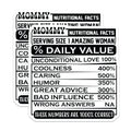 (2 Pack) Mommy Nutritional Facts Magnets - Mom Appreciation Magnets - Funny Mother Magnets - 5" On Longest Side - Premium Magnet - for Cars, Refrigerators, Toolboxes, Lockers - Made in USA - MAG15815