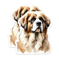 (2 Pack) Saint Bernard Dog Magnets - Pet Lover Decor - Refrigerator Home Accessories - 5" On Longest Side - Premium Magnet - for Cars, Refrigerators, Toolboxes, Lockers - Made in USA - MAG15558