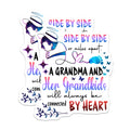 (2 Pack) Grandma Grandkids Magnets - Connected By Heart - Long Distance Grandma Love - Mothers Day for Grandmom - 5 Inches On Longest Side - Thick Durable Magnet - Made in USA - MAG38115