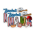 (2 Pack) Baseball Mama Magnets - Sports Mom Display - Game Day Refrigerator Decor - 5 Inches On Longest Side - Thick Durable Magnet - Made in USA - MAG26711
