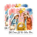 (2 Pack) Nativity Scene Magnets - Christmas Holiday Decor - Religious Christian Art - 5 Inches On Longest Side - Thick Durable Magnet - Made in USA - MAG26271