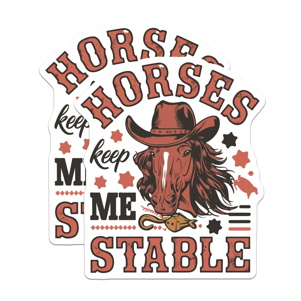 (2 Pack) Horse Magnets - Western Cowboy Decor - Equestrian Fridge Magnets - 5" On Longest Side - Premium Magnet - for Cars, Refrigerators, Toolboxes, Lockers - Made in USA - MAG15480