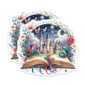 (2 Pack) Fairytale Storybook Magnets - Enchanted Castle Decor - Magical Book Lover Item - 5 Inches On Longest Side - Thick Durable Magnet - Made in USA - MAG37446