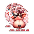 (2 Pack) Funny Animal Magnets - I Like Pig Butts - Cute Refrigerator Decor - 5" On Longest Side - for Cars, Fridges, Toolboxes - Made in USA - MAG7928