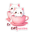 (2 Pack) Cute Cat Magnets - Kawaii Cat in Teacup Magnets - Adorable Animal Kitchen DÃƒÂ©cor Magnets - 5" On Longest Side - for Cars, Refrigerators, Toolboxes, Lockers - Made in USA BMCS3296