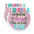 (2 Pack) Cool Mom Magnets - Funny Mother Quote - Refrigerator Locker Accent Decor - 5 Inches On Longest Side - Thick Durable Magnet - Made in USA - MAG36287