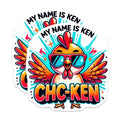 (2 Pack) Chicken Ken Magnets - Funny Rooster - Cartoon Character - Fridge Decor - 5" On Longest Side - Premium Magnet - for Cars, Refrigerators, Toolboxes, Lockers - Made in USA - MAG14879