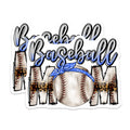 (2 Pack) Baseball Mom Magnets - Leopard Print - Game Day Decor - 5 Inches On Longest Side - Thick Durable Magnet - Made in USA - MAG30872