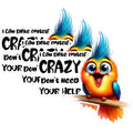 (3 Pack) Crazy Bird Decals - Funny Animal Decal - Laptop Decal - 3 Inches On Longest Side - Easy Peel & Apply - Made in USA - 3MCS1712
