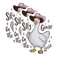 (3 Pack) Silly Goose Decals - Cowboy Hat - Funny Laptop Sticker - 3 Inches On Longest Side - Easy Peel & Apply - Made in USA - 3MCS2198
