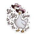 (2 Pack) Silly Goose On The Loose Magnets - Funny Goose - Cute Animal - Country Style Decor - 5" On Longest Side - for Cars, Refrigerators, Toolboxes, Lockers - Made in USA BMCS3419