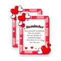 (2 Pack) Reminder Magnets - Love Yourself Decoration - Inspirational Quotes - Heartfelt Messages - Home and Office Decor - 5" On Longest Side - for Cars, Fridges, Toolboxes - Made in USA - MAG8331