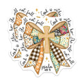 (2 Pack) Scripture Magnets - God is Within Her She Will Not Fall - Psalm 46:5 Christian Cross Bow Decor - 5 Inches On Longest Side - Thick Durable Magnet - Made in USA - MAG23943