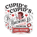 (2 Pack) Cupid's Brewing Co Stickers - Premium Love Potions Stickers - Valentine's Day Stickers for Couples - 5" On Longest Side - Sticks to Any Smooth Flat Surface - Made in USA - BMCS2889