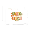 (2 Pack) Faith Over Fear Magnets - Inspirational Christian Decor - Retro Floral Fridge Accessory - Positive Message Magnets - 5 Inches On Longest Side - Thick Durable Magnet - Made in USA - MAG23037