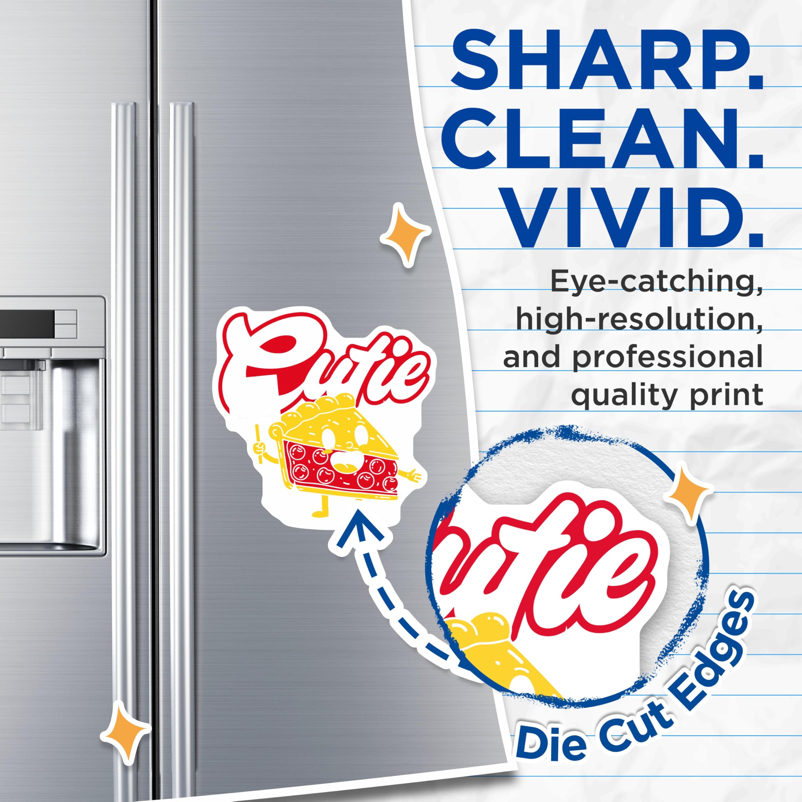 (2 Pack) Cherry Pie Magnets - Cartoon Pie Slice - Kawaii Food Magnet - 5" On Longest Side - Premium Magnet - for Cars, Refrigerators, Toolboxes, Lockers - Made in USA - MAG16906