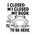 (2 Pack) Funny Frog Stickers - Book Lover Sticker - Reading Humor Sticker - Quirky Address Label - Snail Mail Decor - 5" On Longest Side - Sticks to Smooth Flat Surfaces - Made in USA - BMCS6741