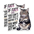 (2 Pack) Funny Cat Stickers - Motivational Quote - Cute Animal Art Decals - 5" On Longest Side - Sticks to Smooth Flat Surfaces - Made in USA - BMCS8758