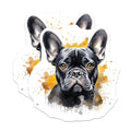 (2 Pack) French Bulldog Magnets - Watercolor Dog Art - Pet Parent Decor - 5 Inches On Longest Side - Thick Durable Magnet - Made in USA - MAG28353
