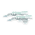 (2 Pack) Alabama State Magnets - Alabama Lover Souvenir - Southern Pride Decorations - 5" On Longest Side - Premium Magnet - for Cars, Refrigerators, Toolboxes, Lockers - Made in USA - MAG18639