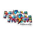 (2 Pack) Autism mom Life Stickers Stickers - Puzzle Piece Decal - Colorful Autism Awareness - 5" On Longest Side - Sticks to Smooth Flat Surfaces - Made in USA - BMCS8119