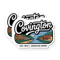 (2 Pack) Covington Magnets - Kentucky Souvenir - River City Decor - 5" On Longest Side - Premium Magnet - for Cars, Refrigerators, Toolboxes, Lockers - Made in USA - MAG18930