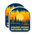 (2 Pack) Carlsbad Caverns Magnets - National Park Travel - Souvenir Refrigerator Decor - 5" On Longest Side - Premium Magnet - for Cars, Refrigerators, Toolboxes, Lockers - Made in USA - MAG17606