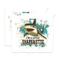 (2 Pack) Sharkastic Magnets - Funny Shark - Shark Wall - Ocean-Themed - Vintage Shark Art - 5" On Longest Side - for Cars, Refrigerators, Toolboxes, Lockers - Made in USA BMCS3504