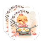 (2 Pack) Funny Cooking Magnets - Cute Kitchen - Chicken Illustration - 5" On Longest Side - for Cars, Fridges, Toolboxes - Made in USA - MAG4368