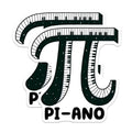 (2 Pack) Funny Pi Ano Stickers - Nerdy Musician - Novelty Geek Math - 5" On Longest Side - Sticks to Smooth Flat Surfaces - Made in USA - BMCS8163