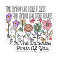 (2 Pack) Find Someone Who Grows Flowers Stickers - Inspirational Floral Stickers - Positive Quote Stickers - 5" On Longest Side - Sticks to Smooth Flat Surfaces - Made in USA - BMCS6099