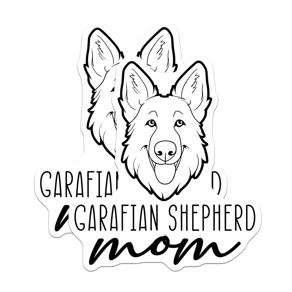 (2 Pack) German Shepherd Mom Magnets - Dog Lover Decor - Pet Parent Refrigerator Art - 5 Inches On Longest Side - Thick Durable Magnet - Made in USA - MAG27022
