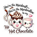 (2 Pack) Cute Hot Chocolate Magnets - Funny Marshmallow Magnets - Adorable Kitchen Decor Magnets - 5" On Longest Side - for Cars, Refrigerators, Toolboxes, Lockers - Made in USA BMCS3528