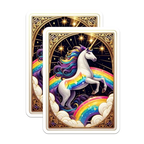 (2 Pack) Colorful Fridge Decor Magnet - 5" On Longest Side - Sticks to Smooth Flat Surfaces - Made in USA - MAG10136