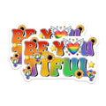 (2 Pack) Be You Tiful Magnets - Inspirational Quotes - Rainbow Heart Design - Motivational Decor for Home Office Locker - 5" On Longest Side - for Cars, Fridges, Toolboxes - Made in USA - MAG8260