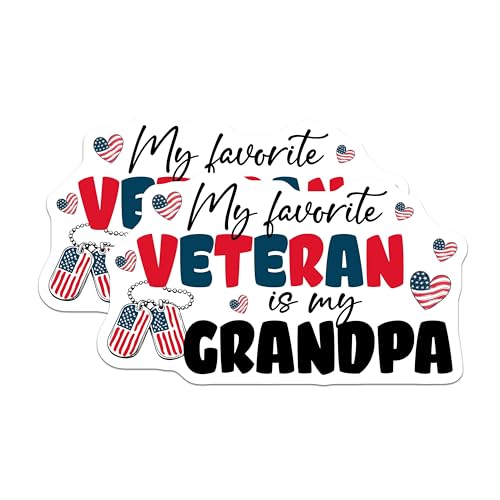(2 Pack) Veteran Magnets Magnets - 5" On Longest Side - Made in USA - Sticks to Refrigerators & Metal Surfaces - MAG8370