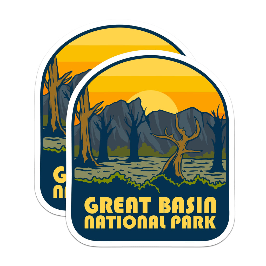(2 Pack) Great Basin National Park Magnets - Travel Souvenir - Refrigerator Magnets - 5" On Longest Side - Premium Magnet - for Cars, Refrigerators, Toolboxes, Lockers - Made in USA - MAG17248