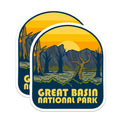 (2 Pack) Great Basin National Park Magnets - Travel Souvenir - Refrigerator Magnets - 5" On Longest Side - Premium Magnet - for Cars, Refrigerators, Toolboxes, Lockers - Made in USA - MAG17248