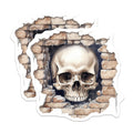 (2 Pack) Skull Magnets - Gothic Wall Decor - Macabre Art - Spooky Halloween Home Decor - 5 Inches On Longest Side - Thick Durable Magnet - Made in USA - MAG22021