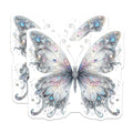 (2 Pack) Iridescent Butterfly Magnets - Sparkle Fairycore Decor - Whimsical Aesthetic - Spiritual Crystal Butterfly - 5 Inches On Longest Side - Thick Durable Magnet - Made in USA - MAG36213