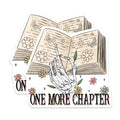 (2 Pack) One More Chapter Magnets - Bookish Reader Aesthetic - Dark Academia Decor - 5 Inches On Longest Side - Thick Durable Magnet - Made in USA - MAG38940