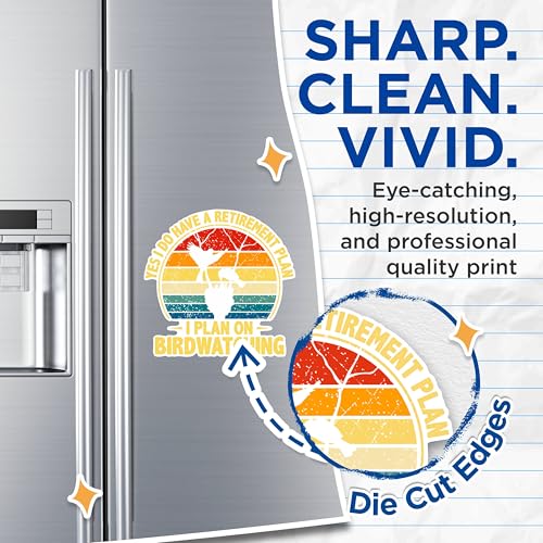 (2 Packs) Yes I Do Have A Retirement Plan Magnets - I Plan On Birdwatching Birdwatcher Magnets - 5" On Longest Side - Premium Magnet - for Fridges, Toolboxes, Cars - Made in USA - MAG2353