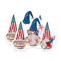 (2 Pack) Patriotic Gnome Magnets - 4th of July Decor - American Flag Refrigerator - 5 Inches On Longest Side - Thick Durable Magnet - Made in USA - MAG29595