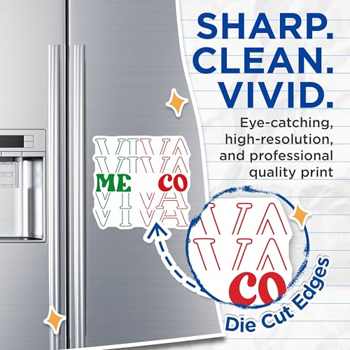 (2 Pack) Viva Mexico Magnets - Mexican Pride Magnets - Latin American Culture Magnets - 5" On Longest Side - for Cars, Refrigerators, Toolboxes, Lockers - Made in USA BMCS3081