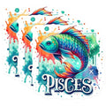 (3 Pack) Pisces Decals - Zodiac Sign - Astrological Decals- 3 Inches On Longest Side - Easy Peel & Apply - Made in USA - 3MCS5793