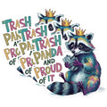 (3 Pack) Trash Panda Decals - Funny Raccoon - Laptop Decals - 3 Inches On Longest Side - Easy Peel & Apply - Made in USA - 3MCS0922