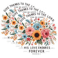(3 Pack) Floral Christian Decals - Religious Laptop Decal - Bible Verse Stickers - 3 Inches On Longest Side - Easy Peel & Apply - Made in USA - 3MCS1631
