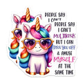 (2 Pack) Unicorn Multitask Magnets - Funny Unicorn Quote Magnets - Cute Unicorn Refrigerator Magnets - 5" On Longest Side - for Cars, Refrigerators, Toolboxes, Lockers - Made in USA BMCS3347